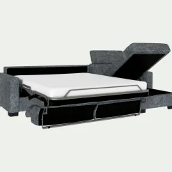Canapé Convertible|Canapé D'Angle*alinea Canapé d'angle réversible convertible en tissu genesis avec accoudoirs 15cm - ardoise Gris