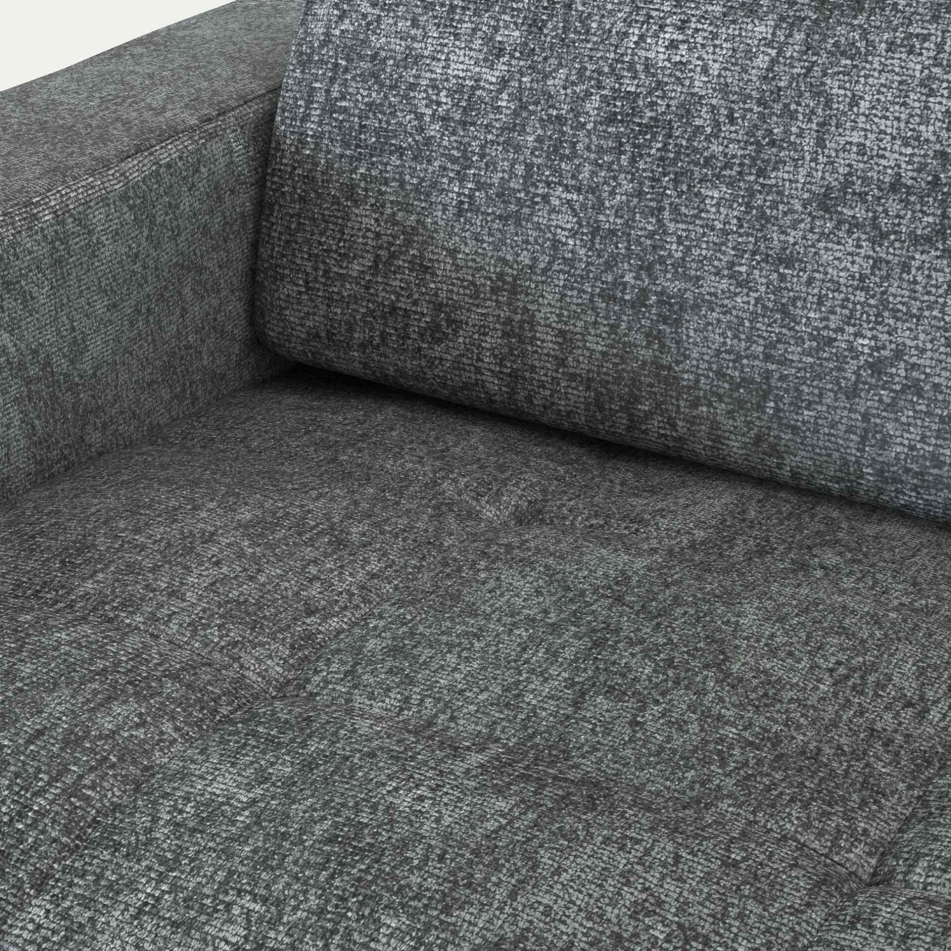 Canapé Convertible|Canapé D'Angle*alinea Canapé d'angle réversible convertible en tissu genesis avec accoudoirs 15cm - ardoise Gris