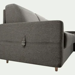 Canapé 3 Places|Canapé Convertible*alinea Canapé d'angle réversible convertible en tissu matelas densité 35kg/m3 - vésuve Gris