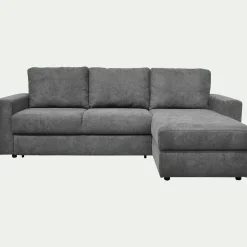 Canapé En Tissu|Canapé 4 Places*alinea Canapé d'angle réversible convertible en tissu tramé - restanque Gris