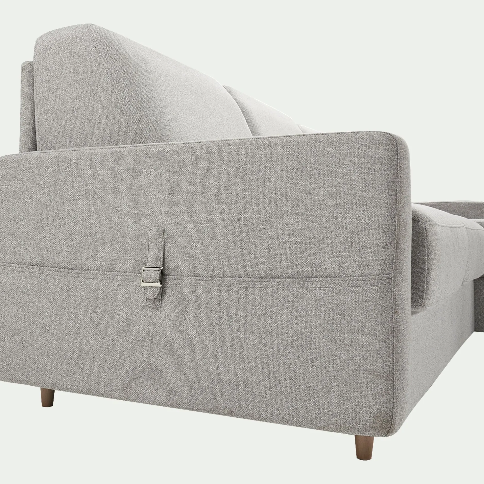 Canapé 3 Places|Canapé Convertible*alinea Canapé d'angle réversible convertible en tissu matelas densité 25kg/m3 - borie Gris