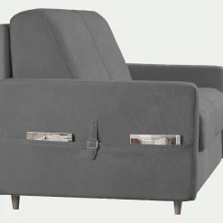 Canapé D'Angle|Canapé En Tissu*alinea Canapé d'angle réversible convertible en tissu Stella matelas densité 25kg/m3 - restanque Gris