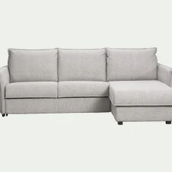 Canapé Convertible|Canapé D'Angle*alinea Canapé d'angle réversible convertible en tissu Sogno avec matelas densité 35kg/m3 - borie Gris