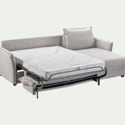 Canapé Convertible|Canapé D'Angle*alinea Canapé d'angle réversible convertible en tissu Sogno avec matelas densité 35kg/m3 - borie Gris
