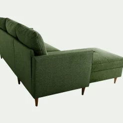 Canapé En Tissu|Canapé 3 Places*alinea Canapé d'angle réversible fixe en tissu Loft - cèdre Vert