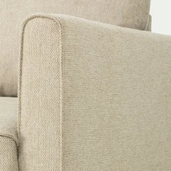 Canapé En Tissu|Canapé 3 Places*alinea Canapé d'angle réversible fixe en tissu Loft - roucas Beige