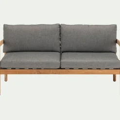 Canapé Extérieur|Fauteuil De Jardin*alinea Canapé de jardin en teck recyclé - (2 places) Gris
