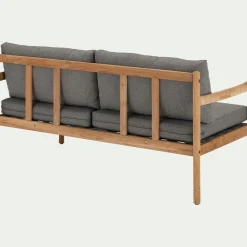 Canapé Extérieur|Fauteuil De Jardin*alinea Canapé de jardin en teck recyclé - (2 places) Gris