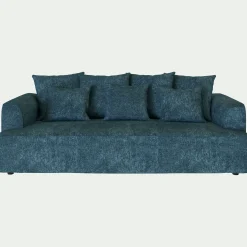 Canapé 4 Places*alinea Canapé fixe 4 places en tissu - Bleu figuerolles