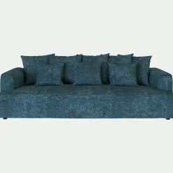 Canapé En Tissu|Canapé 5 Places*alinea Canapé fixe 5 places en tissu - figuerolles Bleu