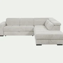 Canapé En Tissu|Canapé 5 Places*alinea Canapé grand angle droit convertible en tissu castello - roucas Beige