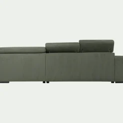 Canapé En Tissu|Canapé 5 Places*alinea Canapé grand angle droit conible en tissu Castelo - cèdre Vert