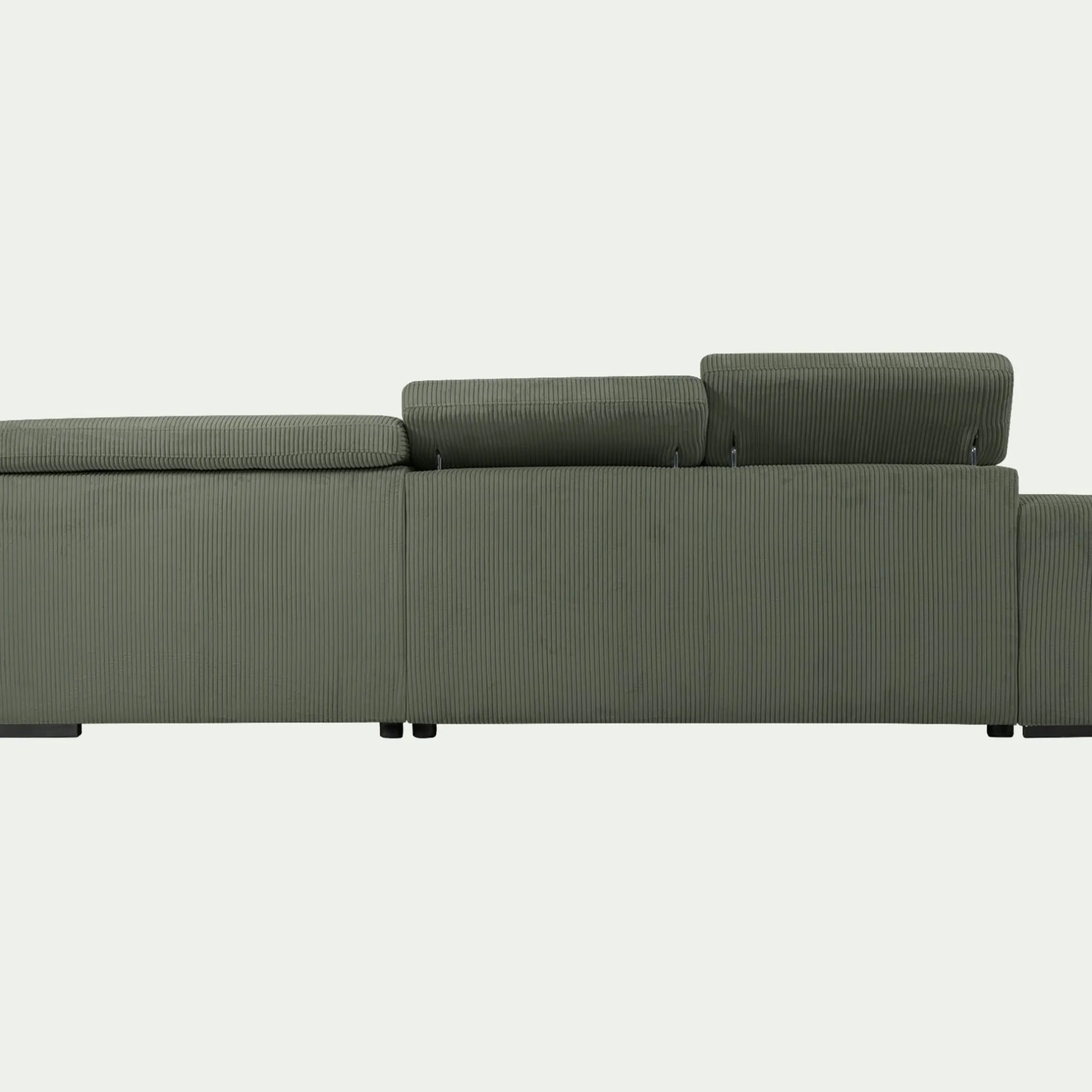 Canapé En Tissu|Canapé 5 Places*alinea Canapé grand angle droit conible en tissu Castelo - cèdre Vert