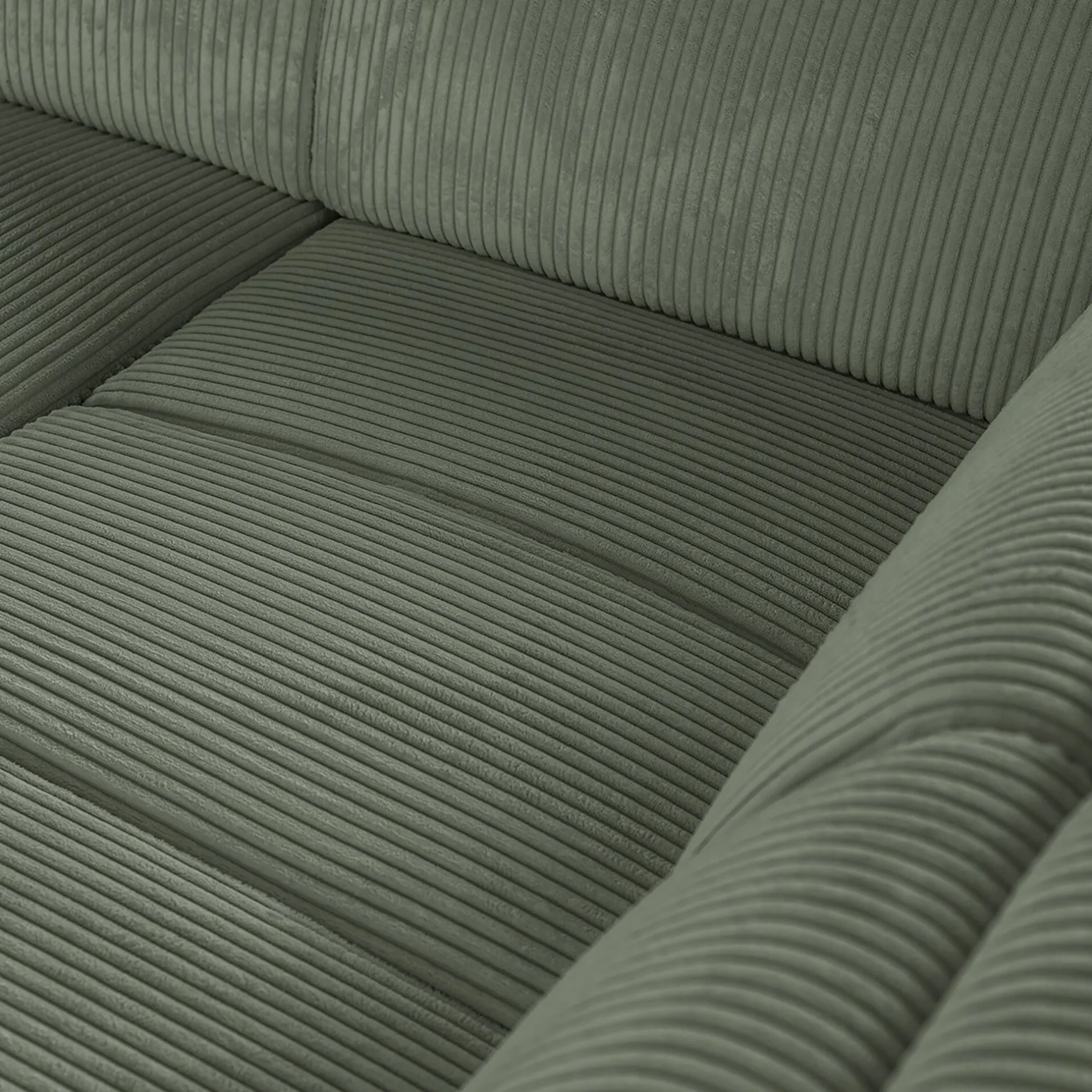 Canapé En Tissu|Canapé 5 Places*alinea Canapé grand angle droit conible en tissu Castelo - cèdre Vert