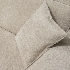 Canapé 4 Places|Canapé Fixe*alinea Canapé grand angle droit fixe en tissu tramé - Beige