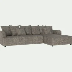 Canapé Fixe|Canapé D'Angle*alinea Canapé grand angle droit fixe en tissu Genesis - alpilles Beige