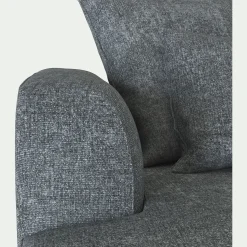 Canapé En Tissu*alinea Canapé grand angle gauche fixe en tissu Genesis - ardoise Gris