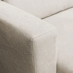 Canapé 4 Places|Canapé Fixe*alinea Canapé grand angle gauche fixe en tissu Bloq - roucas Beige