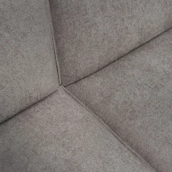 Canapé 4 Places|Canapé Fixe*alinea Canapé grand angle gauche fixe en tissu tramé - Gris borie