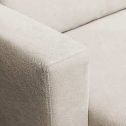 Canapé 4 Places|Canapé Fixe*alinea Canapé grand angle gauche fixe en tissu Bloq - roucas Beige