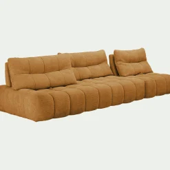 Canapé En Tissu|Canapé 4 Places*alinea Canapé modulable avec chauffeuse - argan Jaune