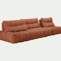 Canapé En Tissu|Canapé 4 Places*alinea Canapé modulable avec chauffeuse - brun rustrel Marron