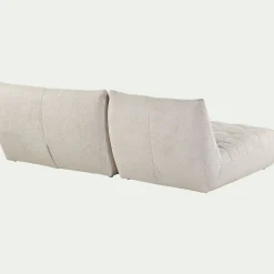 Canapé 4 Places|Canapé Modulable*alinea Canapé modulable avec méridienne en tissu chenille - roucas Beige