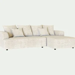 Canapé En Tissu|Canapé Fixe*alinea Canapé petit angle droit fixe en tissu Genesis - ventoux Blanc