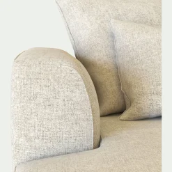 Canapé En Tissu|Canapé Fixe*alinea Canapé petit angle droit fixe en tissu Genesis - ventoux Blanc