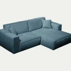 Canapé En Tissu|Canapé 2 Places*alinea Canapé petit angle droit fixe en tissu genesis - Bleu