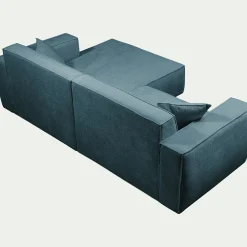 Canapé En Tissu|Canapé 2 Places*alinea Canapé petit angle droit fixe en tissu genesis - Bleu