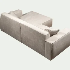 Canapé En Tissu|Canapé 2 Places*alinea Canapé petit angle droit fixe en tissu Genesis - Beige