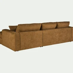 Canapé Fixe|Canapé D'Angle*alinea Canapé petit angle gauche fixe en tissu chenille benjo - argan Jaune