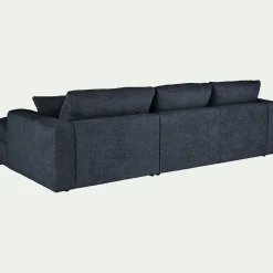 Canapé Fixe|Canapé D'Angle*alinea Canapé petit angle gauche fixe en tissu chenille benjo - marine Bleu