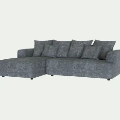 Canapé 3 Places|Canapé Fixe*alinea Canapé petit angle gauche fixe en tissu Genesis - ardoise Gris