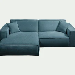 Canapé En Tissu|Canapé 2 Places*alinea Canapé petit angle gauche fixe en tissu genesis - Bleu