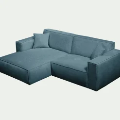 Canapé En Tissu|Canapé 2 Places*alinea Canapé petit angle gauche fixe en tissu genesis - Bleu
