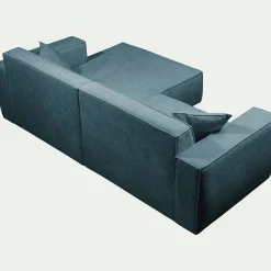 Canapé En Tissu|Canapé 2 Places*alinea Canapé petit angle gauche fixe en tissu genesis - Bleu