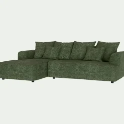 Canapé 3 Places|Canapé Fixe*alinea Canapé petit angle gauche fixe en tissu Genesis - cèdre Vert