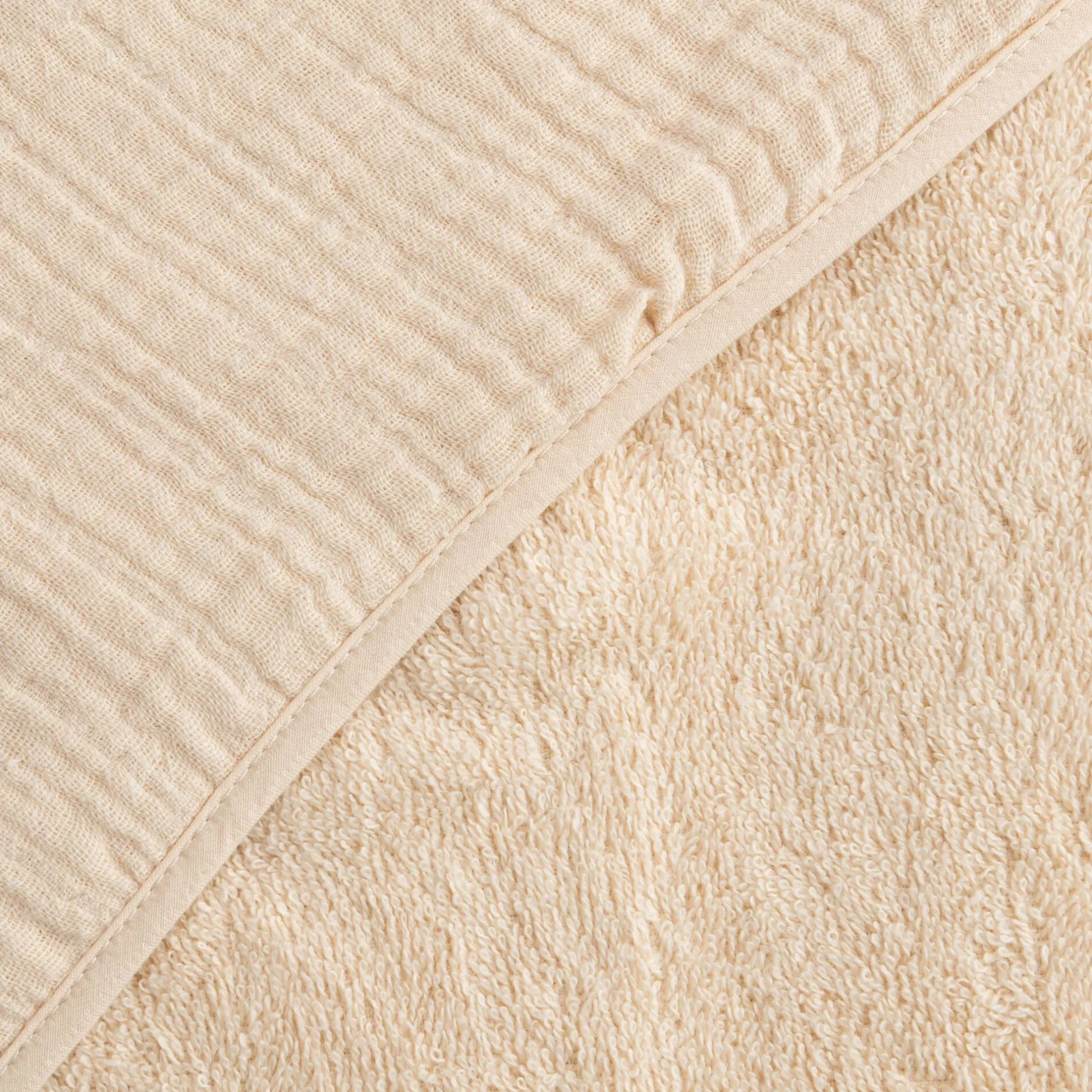 Bureau Enfant|Linge Pour Bébé*alinea Cape de bain en éponge bio 75x75cm - écru Beige