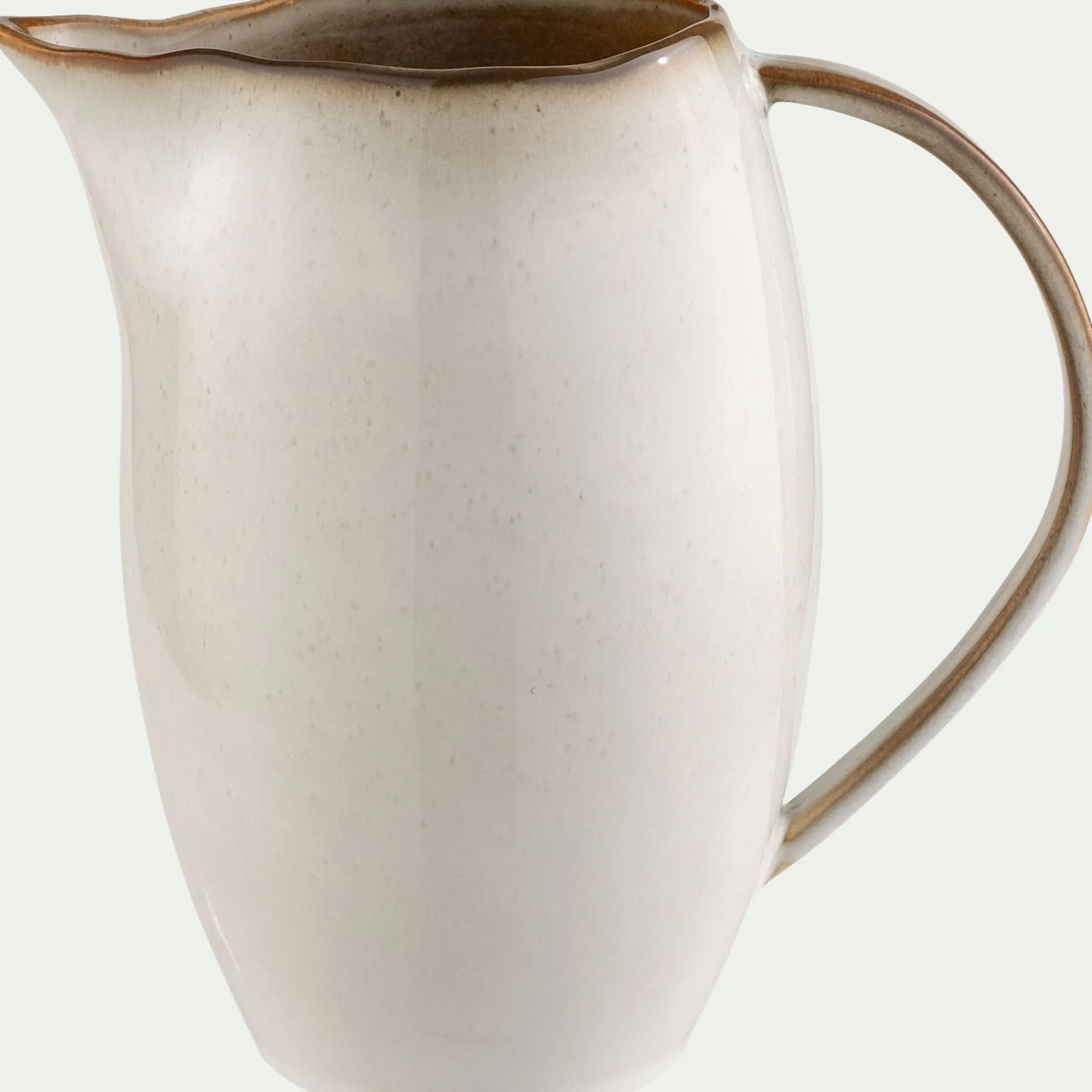 Pichet, Bouteille En Verre Et Carafe|Verre Et Carafe De Noël*alinea Carafe avec anse en grès 1,1L - alpilles Beige