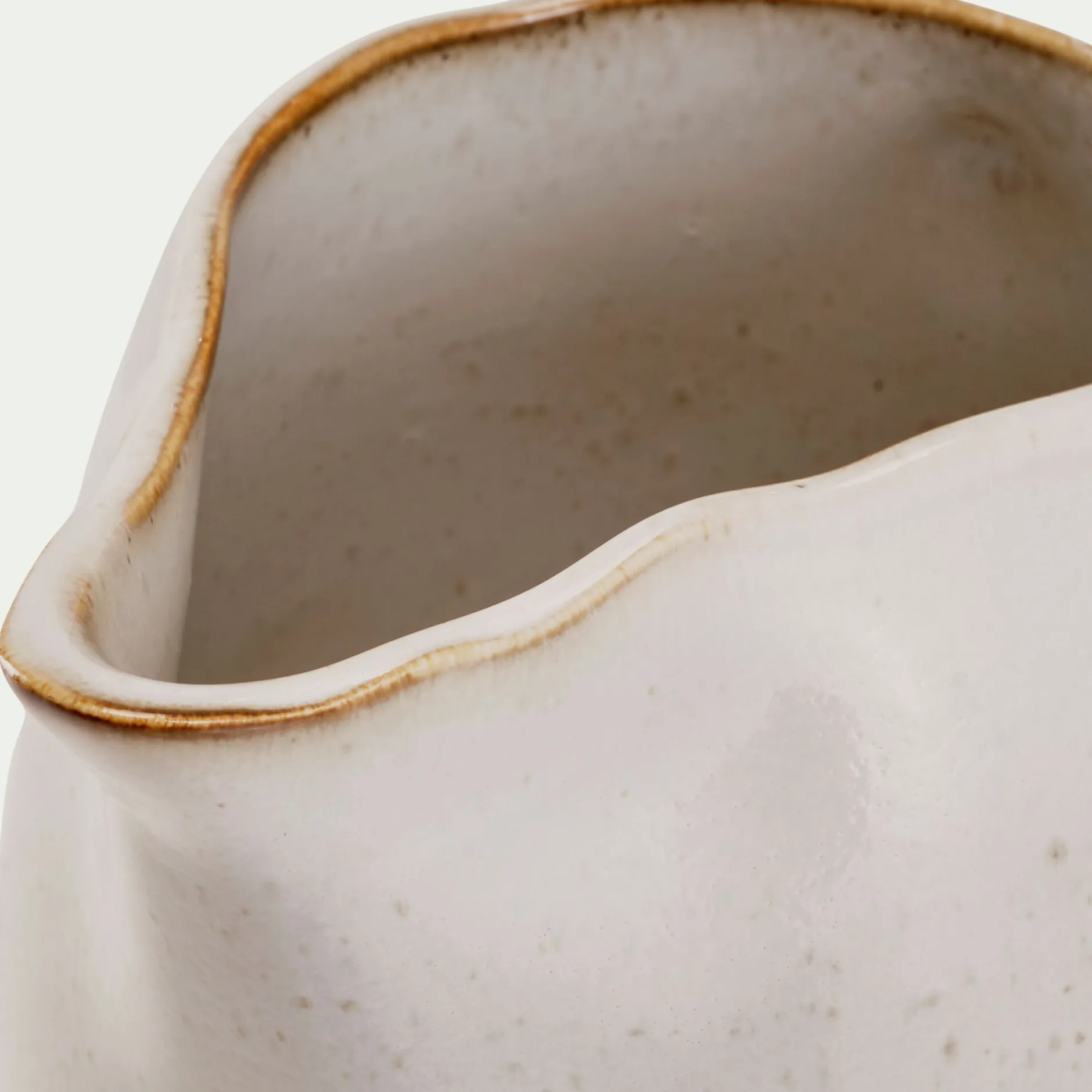 Pichet, Bouteille En Verre Et Carafe|Verre Et Carafe De Noël*alinea Carafe avec anse en grès 1,1L - alpilles Beige