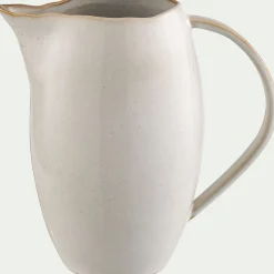 Pichet, Bouteille En Verre Et Carafe|Verre Et Carafe De Noël*alinea Carafe avec anse en grès 1,1L - alpilles Beige