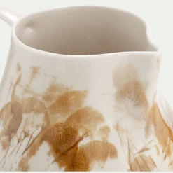 Pichet, Bouteille En Verre Et Carafe|Verre Et Carafe De Noël*alinea Carafe avec anse en grès 1L - argan Jaune