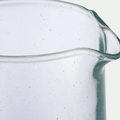 Pichet, Bouteille En Verre Et Carafe*alinea Carafe avec anse en verre recyclé 1,1L - Transparent