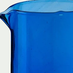 Pichet, Bouteille En Verre Et Carafe*alinea Carafe avec anse en verre recyclé 1,1L - Bleu