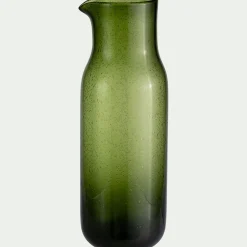 Pichet, Bouteille En Verre Et Carafe|Verre Et Carafe De Noël*alinea Carafe en verre bullé 83cl - avocado Vert
