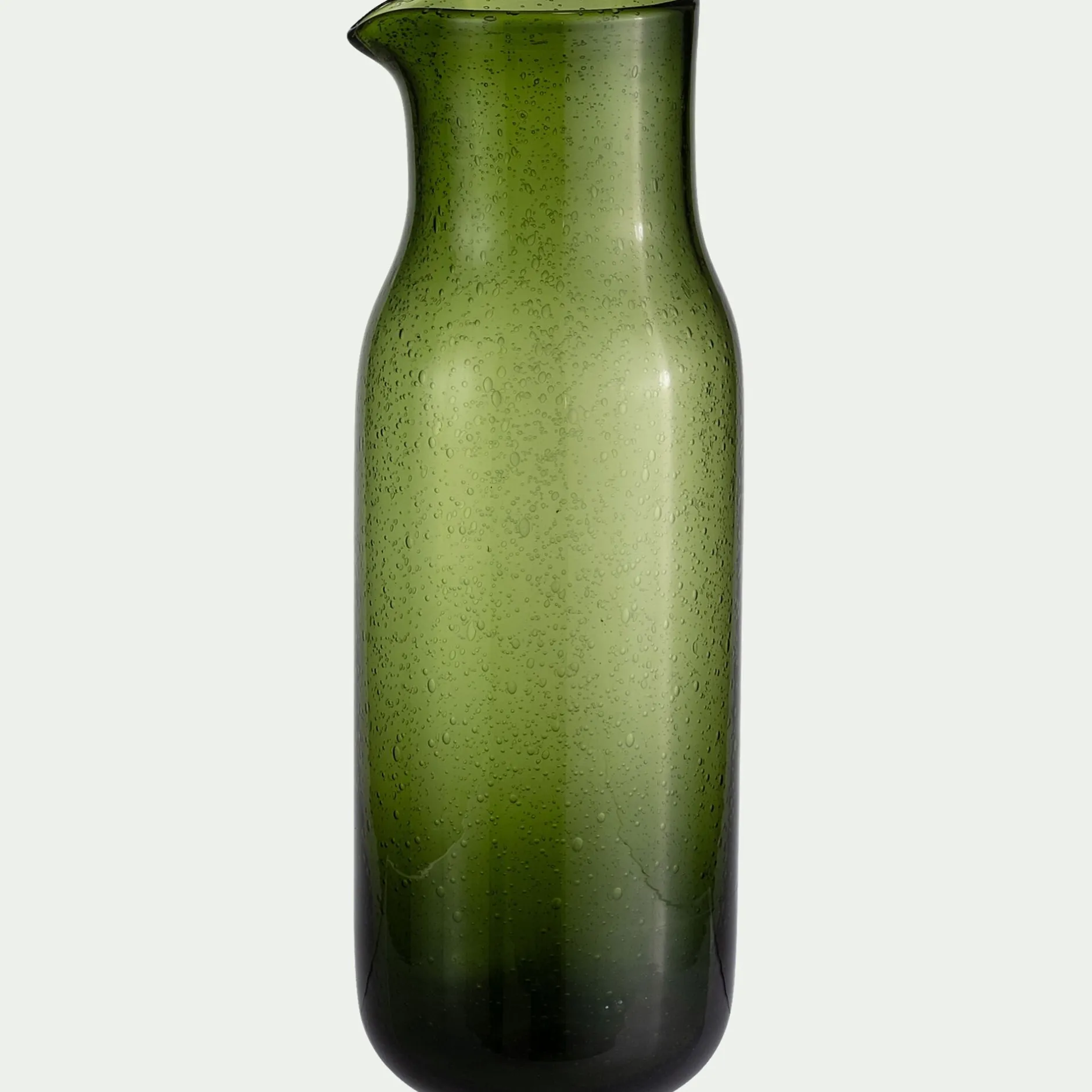 Pichet, Bouteille En Verre Et Carafe|Verre Et Carafe De Noël*alinea Carafe en verre bullé 83cl - avocado Vert