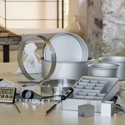 Emporte-Pièce Et Cercle À Pâtisserie|Moule À Gâteau*alinea Cercle de cuisson perforé en inox D24cm - Argenté