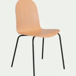 Chaise De Salle À Manger*alinea Chaise avec coque en contreplaqué moulé de hêtre - Bois clair